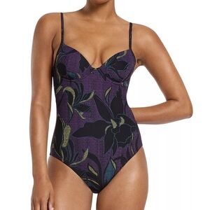 Jets Australia floral one peice swimsuit